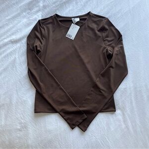 H&M | Brown Long Sleeve Top